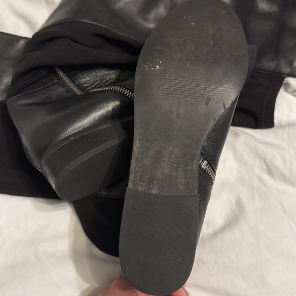 Michael Kors Womens Riding Boots Size 8.5 M Bromley Black Leather Knee H… - Picture 11 of 12